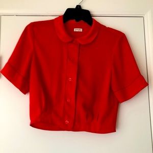 Sunday Best Top - Cherry Red